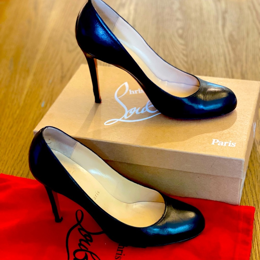 Christian Louboutin Simple Black Pump 100 size 38